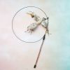 Bell feather tease cat stick pet cat toy wire bird tease cat stick