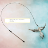 Bell feather tease cat stick pet cat toy wire bird tease cat stick