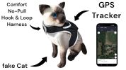 USB Rechargeable Pet Tracking Device Mini Portable Tracker GPS for Dog Size:M