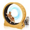 Cat Wheel Exerciser for Indoor Cats, 39.4-inch Large Cat Exercise Wheel for Running Silent