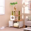 Cat Tree Cat Tower with Cabinet