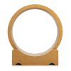 Cat Exercise Wheel, Wood Cat Treadmill with Lock, Silent Casters, Cat Running Wheel for Indoors Kitties, Double-Sided Corrugated Cardboard, Natural