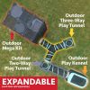 Cat Toys, Outdoor 2-Way Mesh Pop-Open Cat Tunnel, Multi-Color, O/S