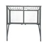 Cat Window Catio, Cat Outdoor Enclosure with Sun Sheet Roof, Wall Mounted Wood Cat Window Perch House, Weatherproof Window Box, Dark Gray