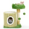 Cat apartment with sisal grab post and shake ball