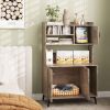1PC Large Cat Litter Box Enclosure with Display Storage Shelves